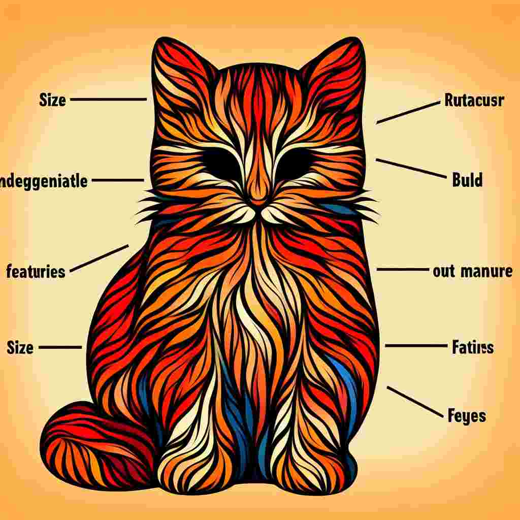 Create an image of an abstract cartoon character with indeterminate markers regarding its age and species. The drawing leaves viewers pondering whether it's a kitten or a mature feline due to insufficient details. The only distinct feature of the character is its vibrant orange fur. The size, build, and other features such as the eyes are purposefully omitted, adding mystery to the enigma of this intriguing pet.
.
Made with ❤️ by AI.