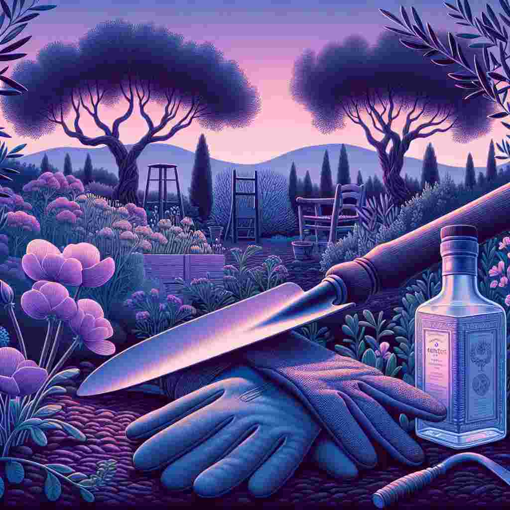A solemn illustration inspired by Mother's Day features a quaint garden at twilight in Rhodes, Greece, symbolizing the profound essence of motherhood. Lying gracefully are a rustic spade and gloves commonly seen in gardening activities, surrounded by the sprouting flora. An unopened bottle of gin, akin to a tender offering, also occupies the scene in a gentle manner. The visuals are immersed in the purple hues typical of an evening, with olive trees casting elongated silhouettes. These suggest the enduring and potent influence of mothers, representing the notion that a mother's love, even when she is absent, remains deeply embedded and everlastingly alive.
Generated with these themes: Bombay Sapphire gin, Greece, Rhodes, and Gardening.
Made with ❤️ by AI.
