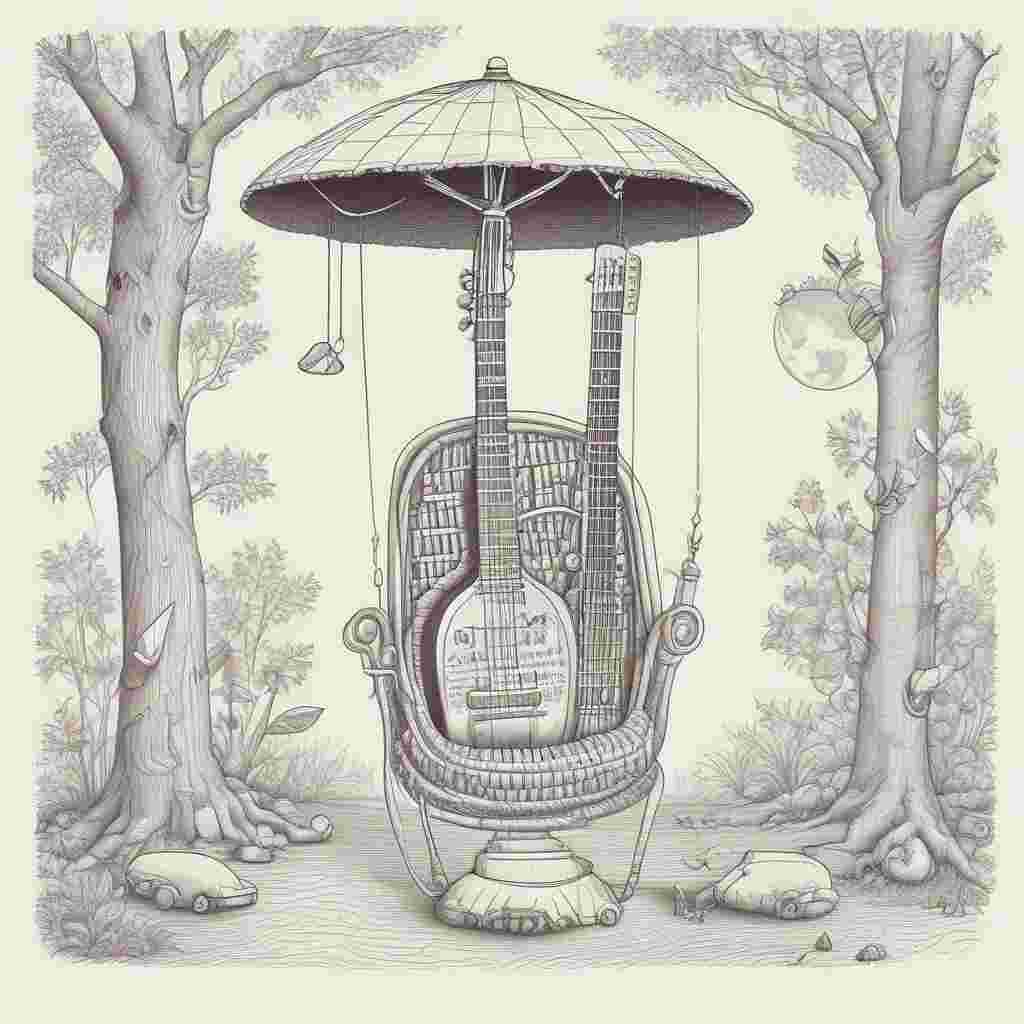 Illustration Funny, A charming image of a backyard scenery filled with affectionate father-theme elements but no visible human presence. We see an animated beer bottle dressed in a necktie, relaxing comfortably in a hammock stretched between two colossal tennis rackets. Floating above are jovial music notes, each adorned with a unique patriarchal accessory such as a bowler hat or eyeglasses, seemingly emanating a harmonious tune. Above all, a banner that reads 'Happy Father's Day' is displayed, artistically integrated with miniature tennis balls and six-pack rings elements. The image playfully celebrates Father's Day, hinting at the joy and leisure activities that could occur when the father is free for the day.
Generated with these themes: Beer, Tennis, and Music.
Made with ❤️ by AI.