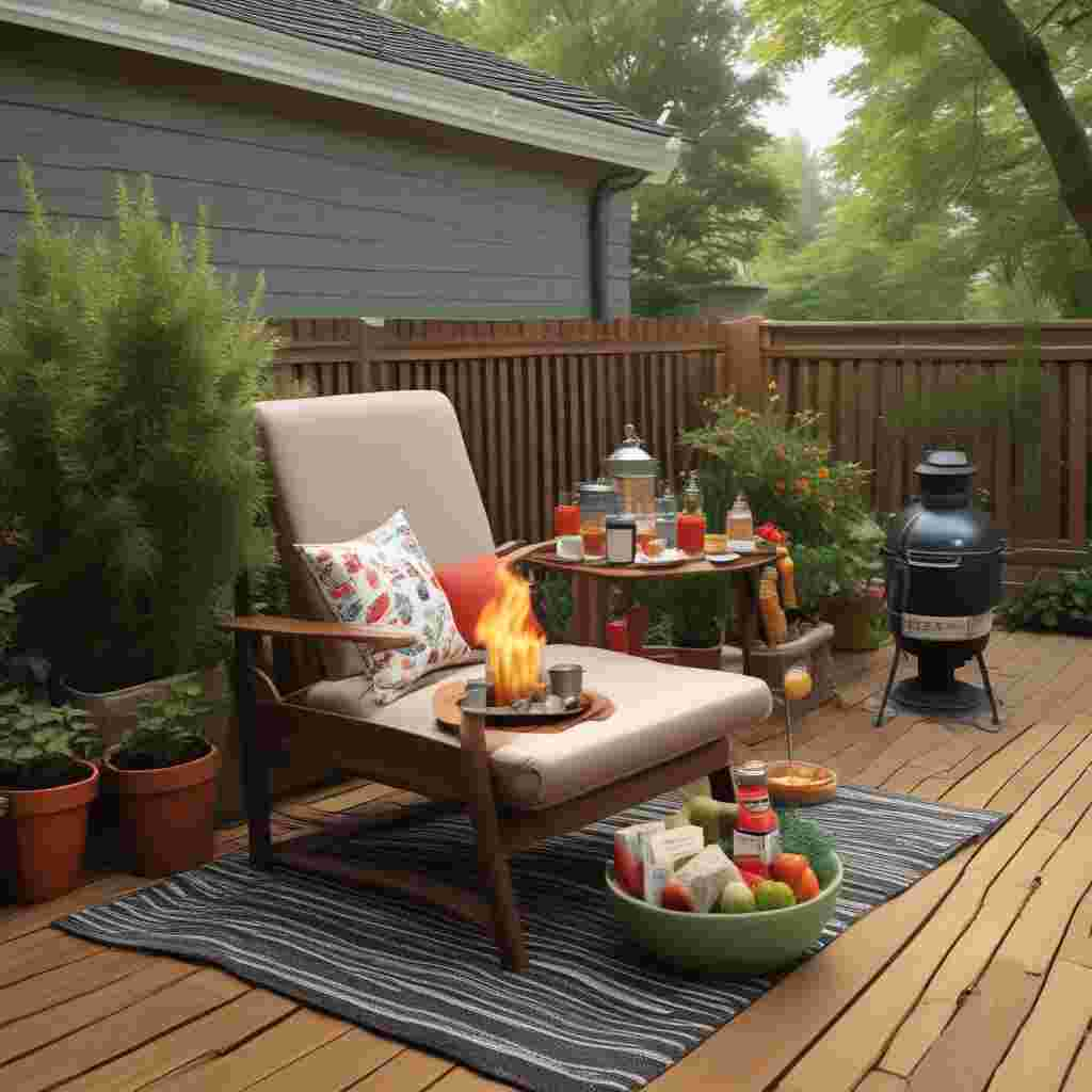 Realistic Funny, View an image of a backyard deck turned into a sanctuary for celebrating Father's Day, but without the father figure present. The centerpiece is whimsical and includes a mini barbecue grill and a 'King of the Nap' throne made from soft cushions. The atmosphere is scented with the tempting smell of a delicious Sunday roast that is leisurely sizzling on the grill. Several guests are scattered about, some engaging in conversation, others laughing at the humorous messages written on their unique napkins, holding glasses filled with rich red wine. The entire scene evokes a sense of relaxation, good food, and the warm spirit typical of a day devoted to father figures.
Generated with these themes: Red wine , Relaxing , and Sunday roast .
Made with ❤️ by AI.