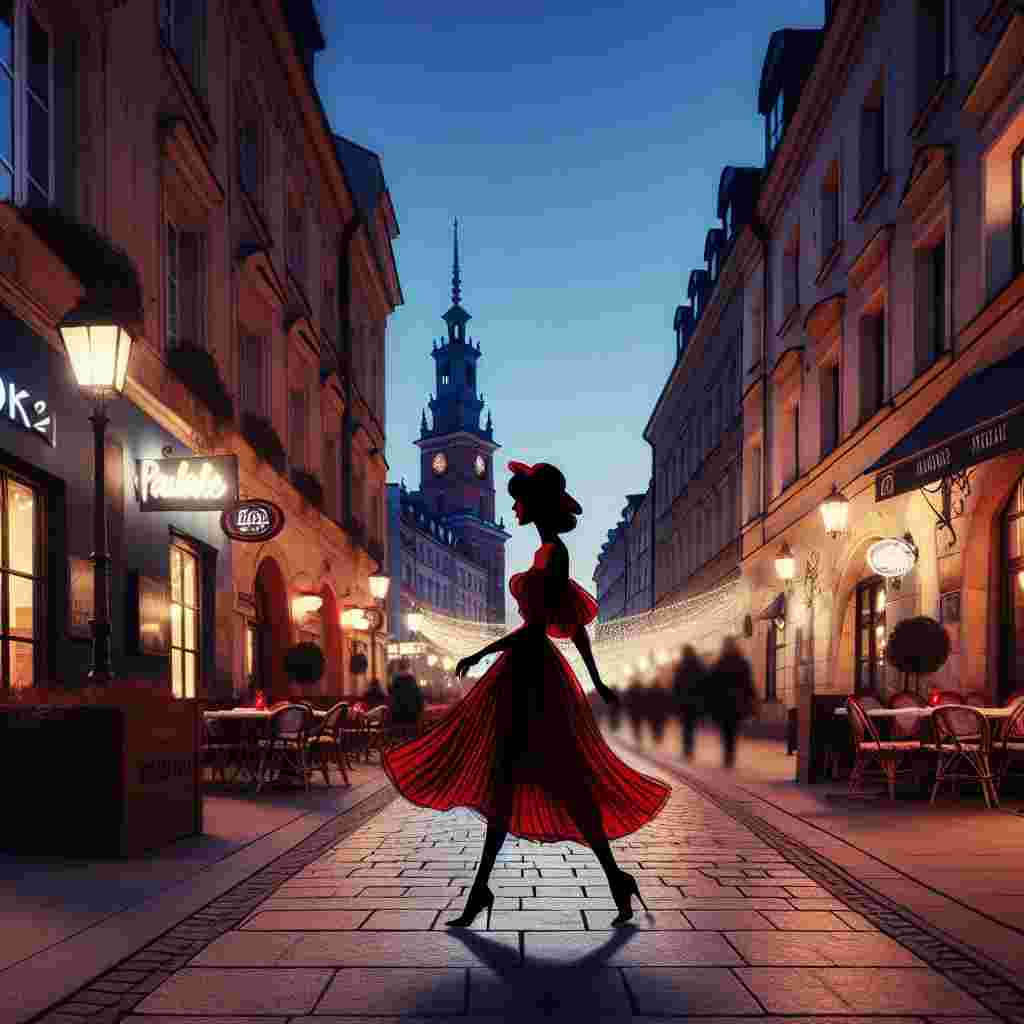 The evening descends on Valentine's Day in a central Polish neighborhood, shaping a delicate romantic atmosphere. Along the stone-paved walkways, the ambience hints at a playful, theatrical charm. A East-Asian woman, embodying the grace of Paris, navigates through Warsaw in a bold red dress. Her outline stands as a fervent proclamation amidst the measured festivities. Love hovers in the air, an implicit vow as the city absorbs the sobriety of the event.
Generated with these themes: Poland, Romance, Burlesque, Red dress, and Paris.
Made with ❤️ by AI.