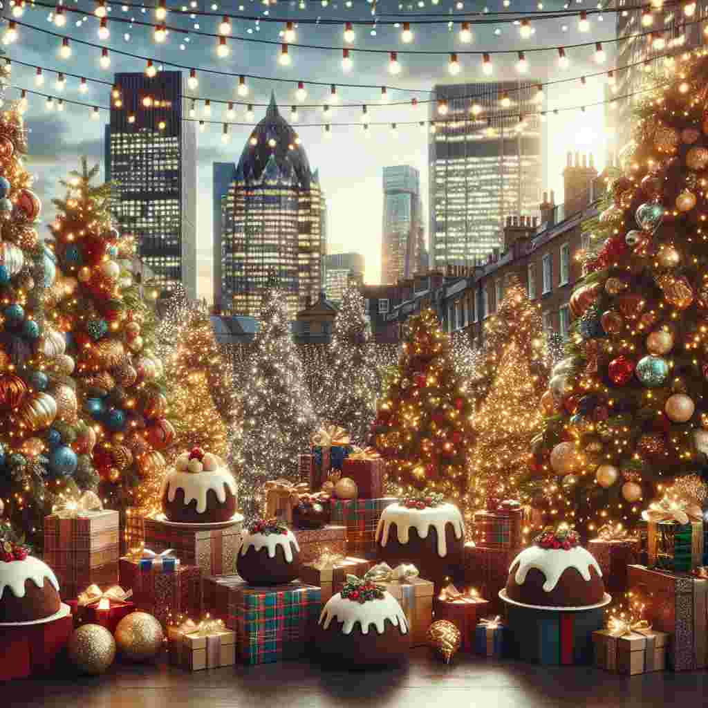 The scene is set in Manchester's Media City where Solemn Vector portrays a Christmas-themed spectacle in a studio set. Amidst the sparkling fairy lights, Christmas trees boast a multitude of colors and textures, framing the space with holiday cheer. Not to be missed, the classic Christmas puddings and piles of presents add layers of tradition and excitement to the composition.
Generated with these themes: Christmas trees, Studio set, Manchester, Media city, Christmas puddings, Presents, and Fairy lights.
Made with ❤️ by AI.