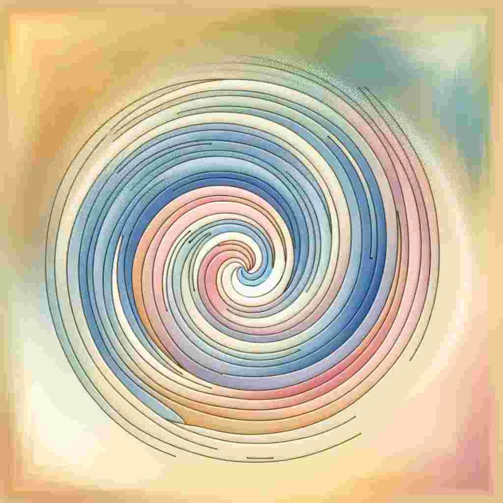 Visualize an abstract image with calming allure. It should evoke feelings of gentle comfort and tender consolation through its soft pastel colours and soothing curves. At the center, there should be a spiral structure symbolizing the progression of life. This spiral dissipates into a serene, faded depiction at the end, signifying the natural and dignified conclusion of a lifespan experienced fully.
Generated with these themes: Die of old age.
Made with ❤️ by AI.