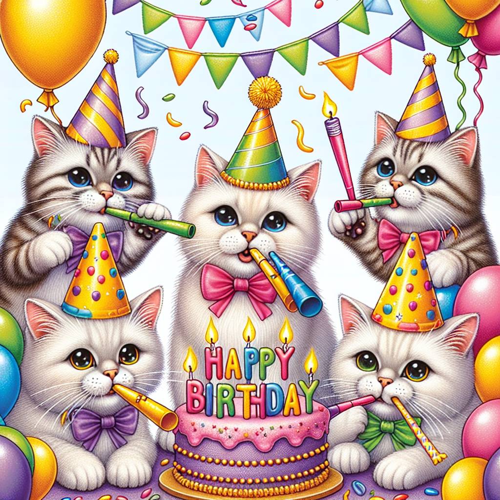 3) Birthday AI Generated Card - Burmilla Birthday Cards (69eb4)