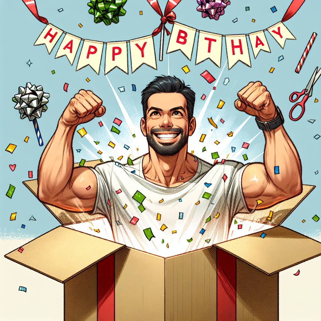 3) Birthday AI Generated Card - funny boyfriend   (902e5)