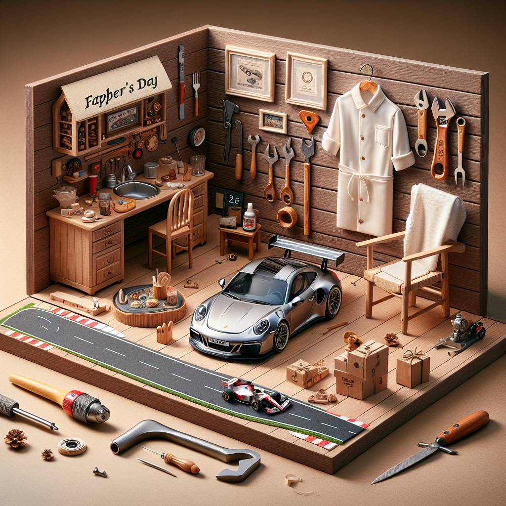 2) Fathers-day AI Generated Card - Porsche, F1, Tools, Woodwork, and Cooking (74424)