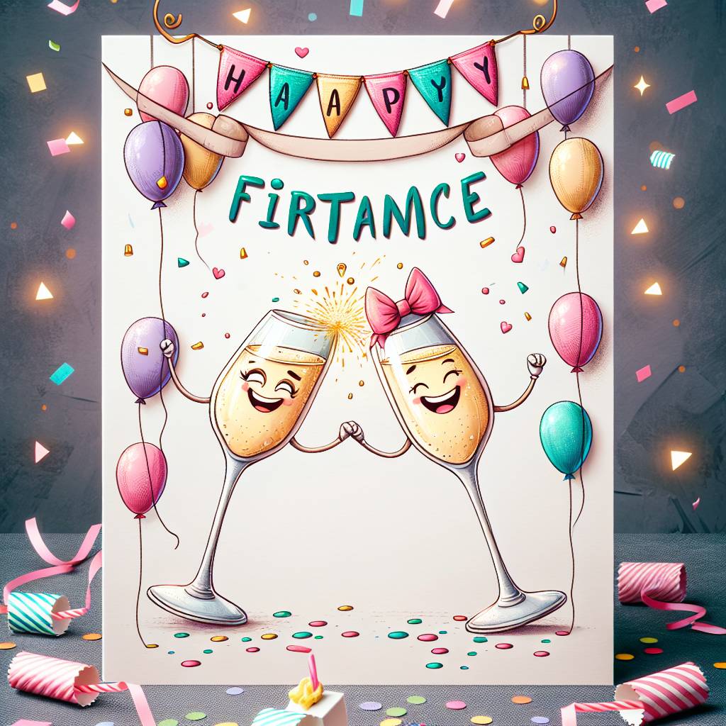 1) Birthday AI Generated Card - happy  fiance (1e07e)