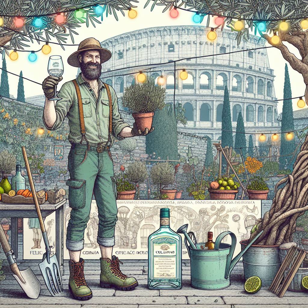 2) Birthday AI Generated Card - Italy , Gardening, and Gin (f1b11)