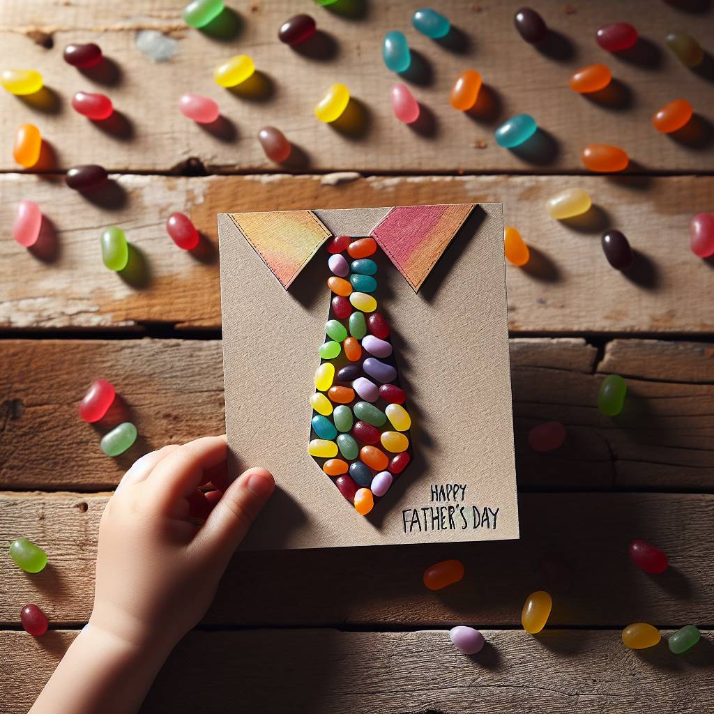 1) Fathers-day AI Generated Card - Jelly beans (580bd)