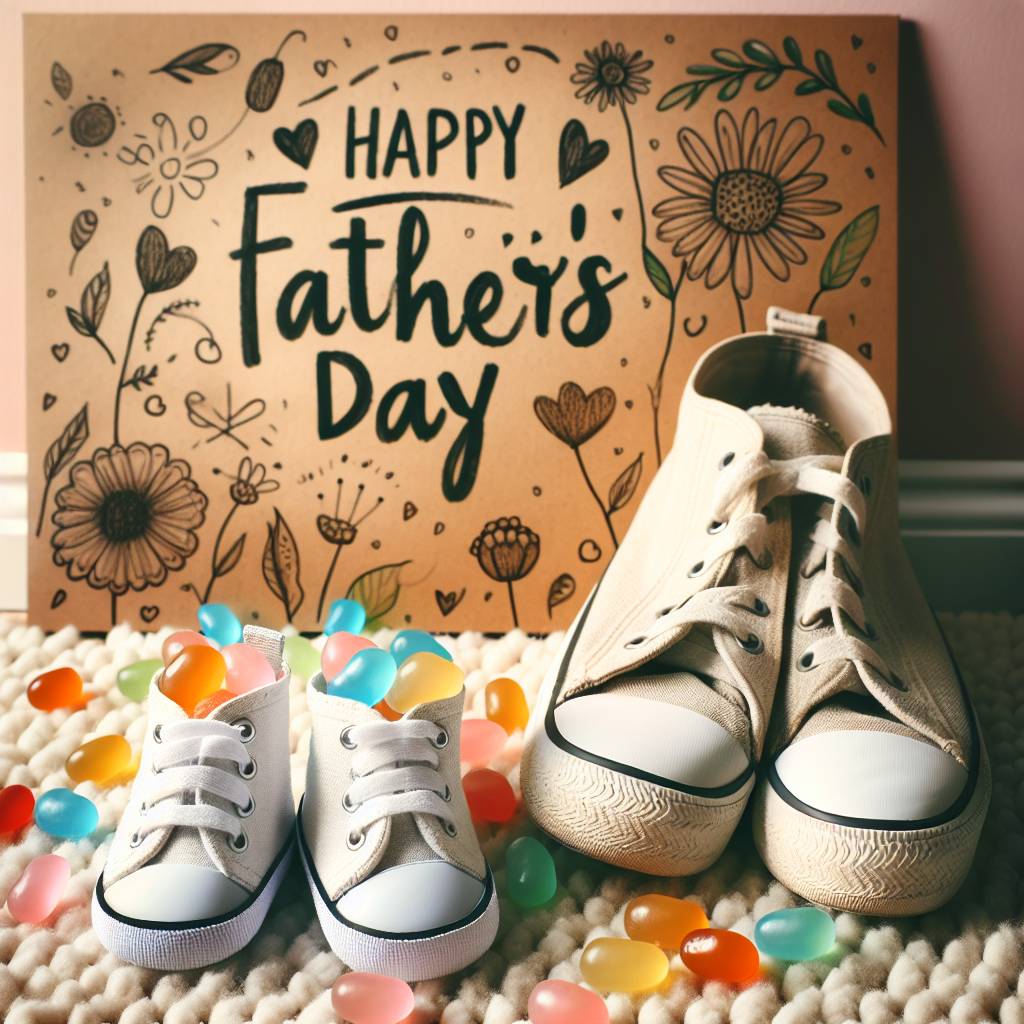 2) Fathers-day AI Generated Card - Jelly beans (0148f)