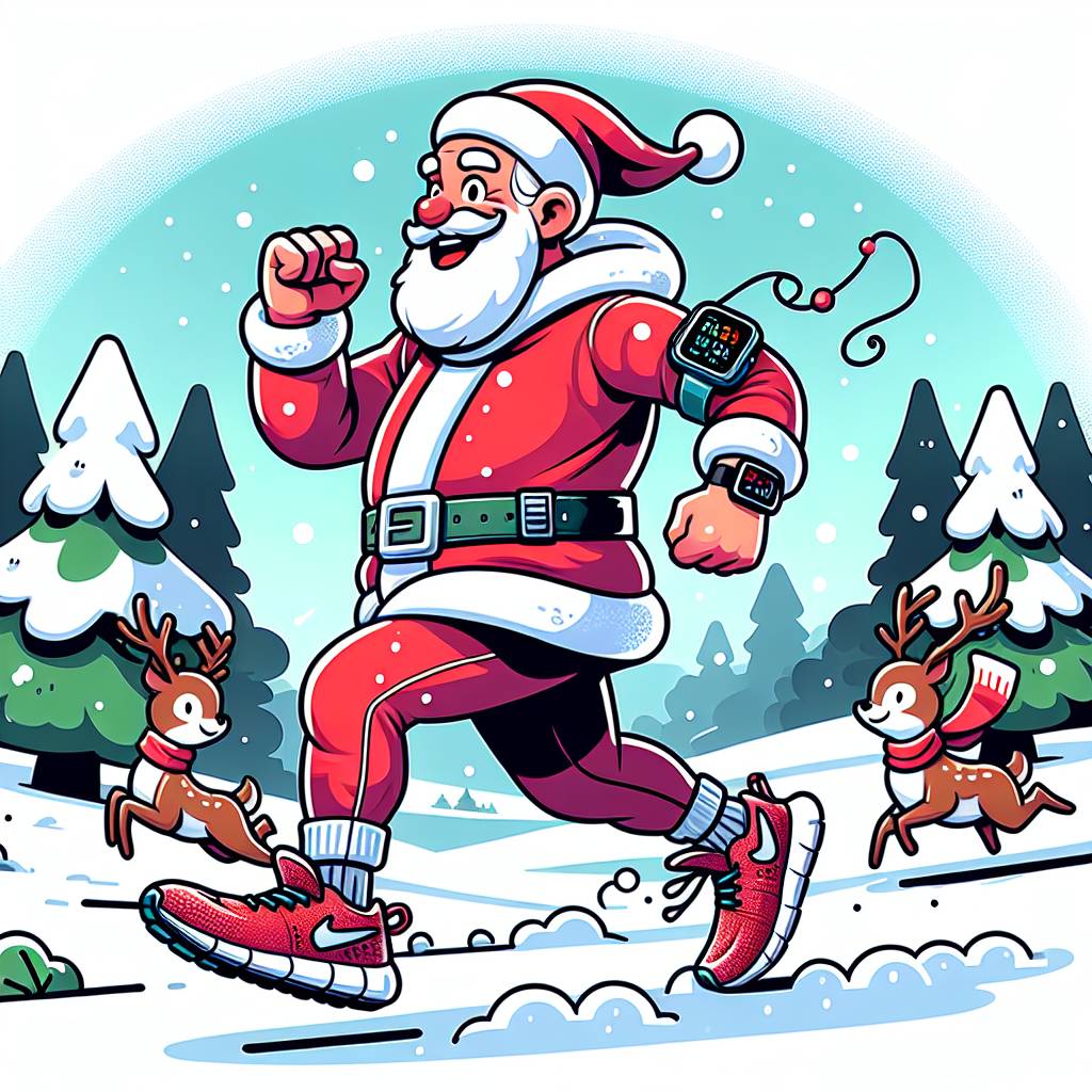 2) Christmas AI Generated Card - Health, Christmas , and Santa 