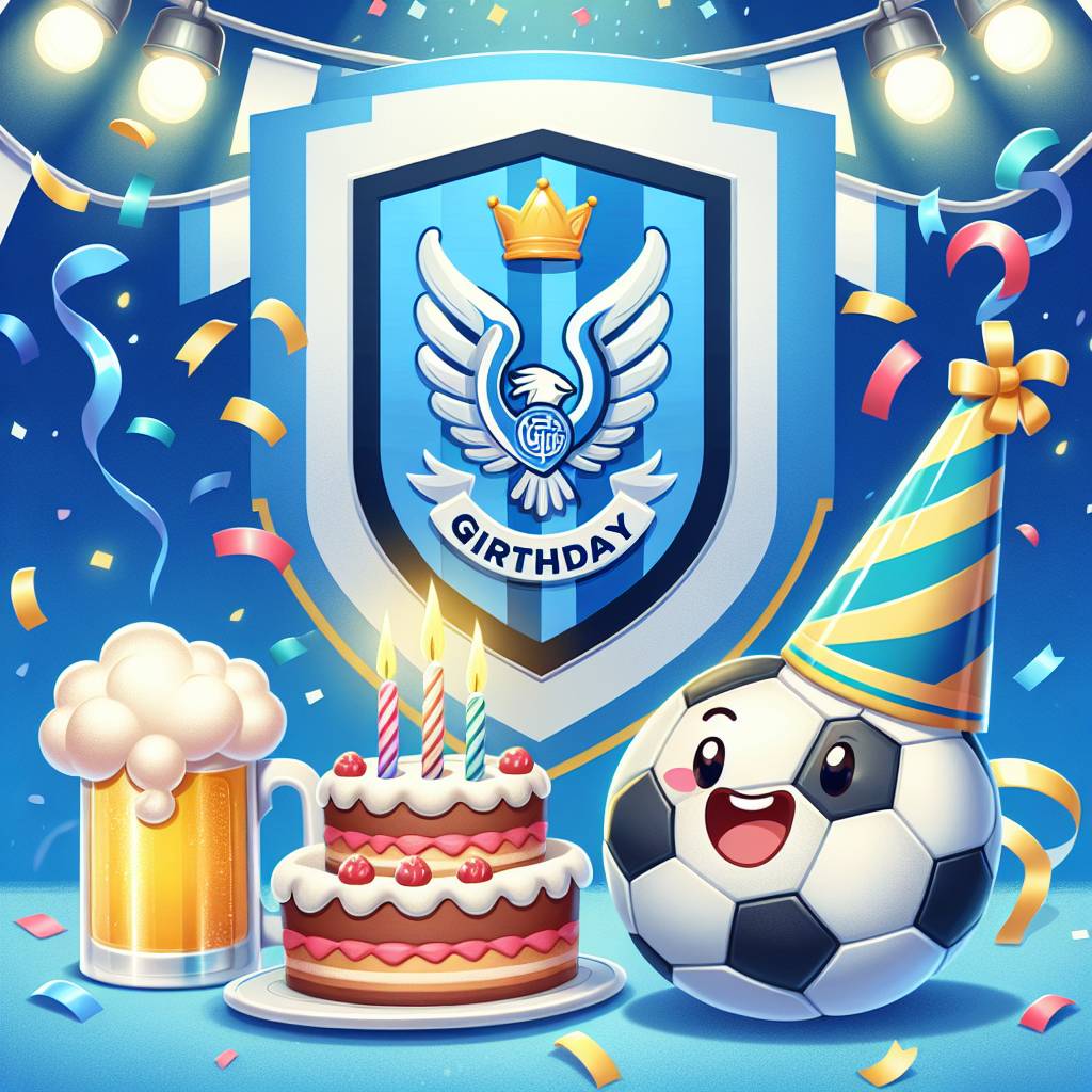1) Birthday AI Generated Card - Soccer, Tottenham Hotspur’s, and Beer (a5e52)