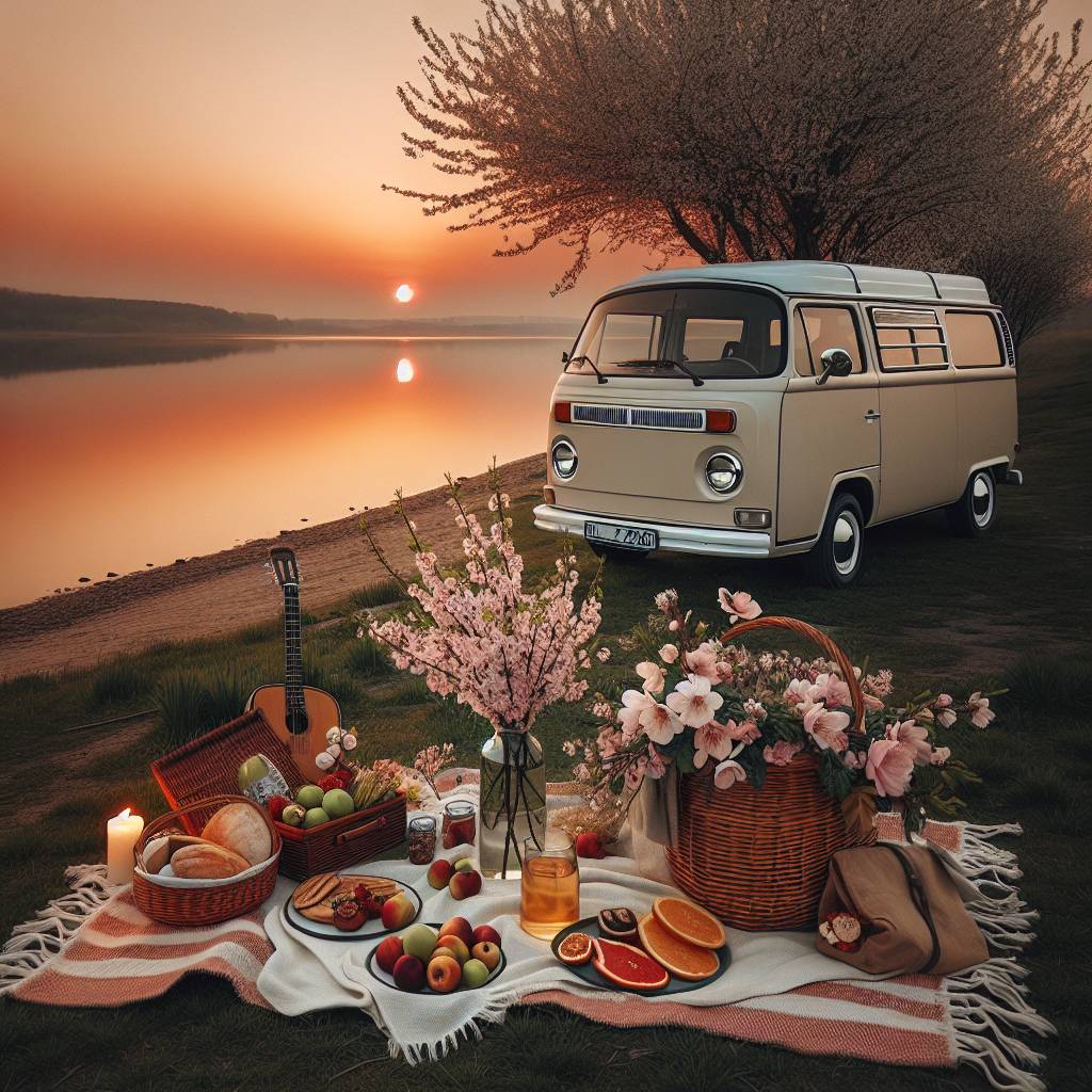 1) Mothers-day AI Generated Card - Campervan by the sea (2cd70)