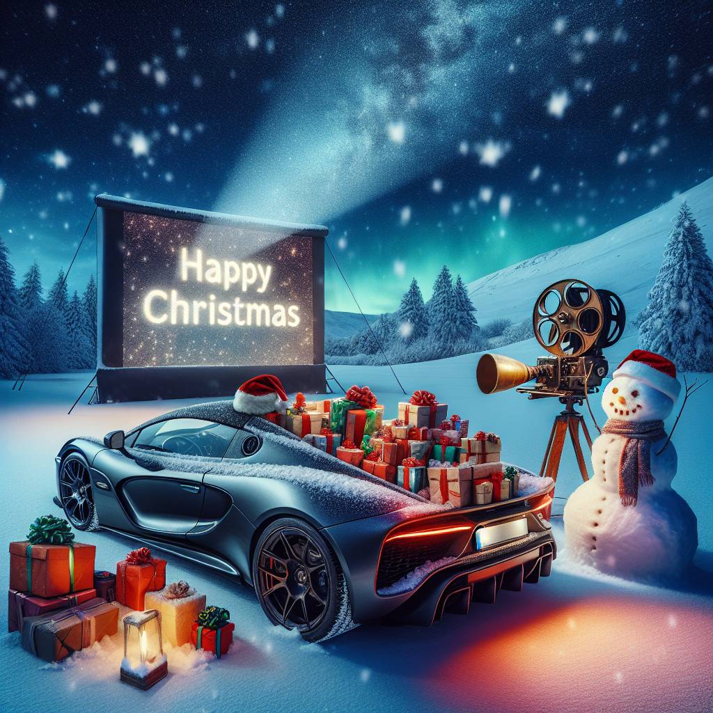 3) Christmas AI Generated Card - BMW z4 (4d40d)