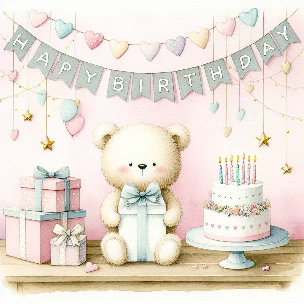 2) Birthday AI Generated Card - art   (a822a)