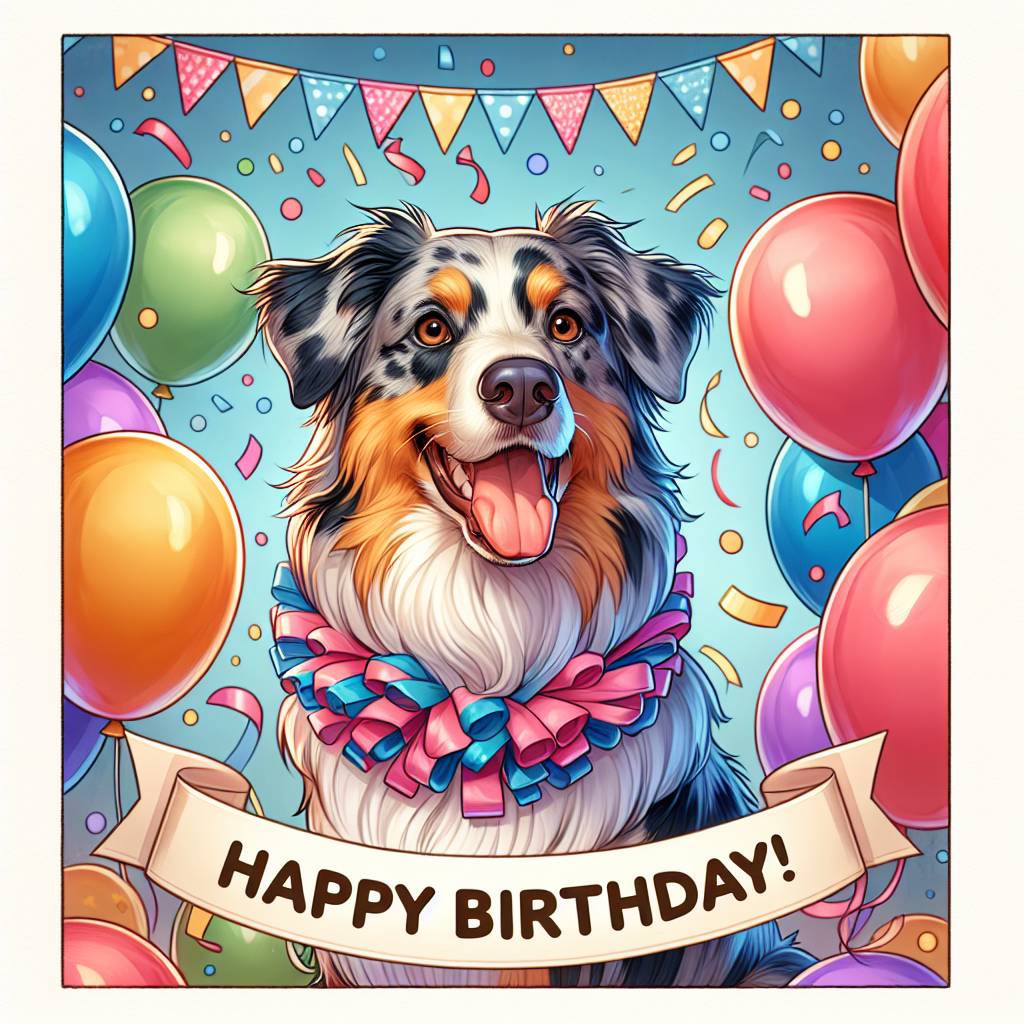 1) Birthday AI Generated Card - Pet Upload(d6024)