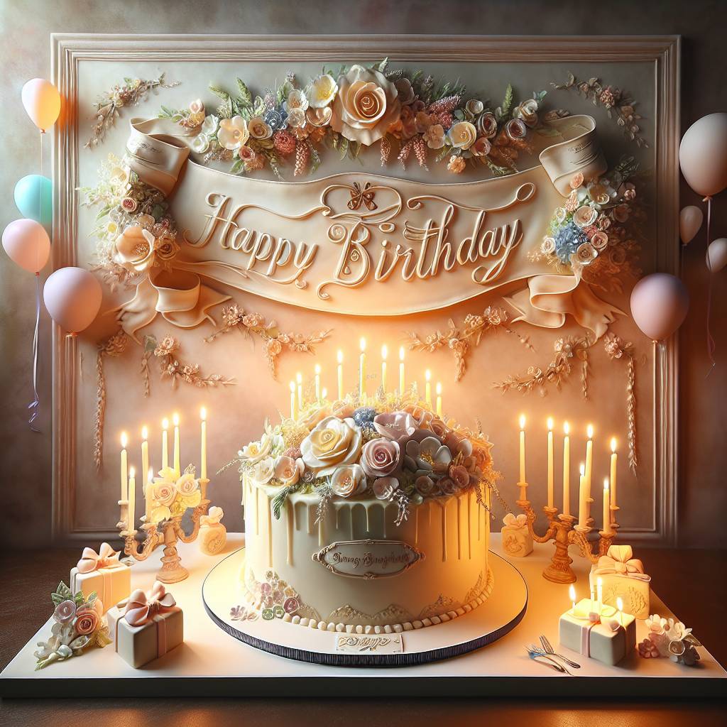 1) Birthday AI Generated Card - This birthday, I wish you abundant happiness and love. May all your dreams turn into reality and may lady luck visit your home today. Happy birthday to one of the sweetest people I’ve ever known (b2fc0)