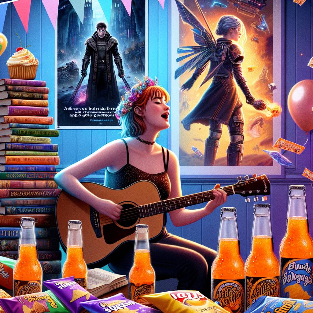 1) Birthday AI Generated Card - Taylor Swift, The Last of Us, Books, Harry Potter , Crisps, and Irn Bru (75b52)