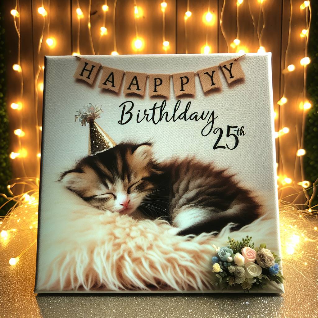 2) Birthday AI Generated Card - 25th   (47e27)