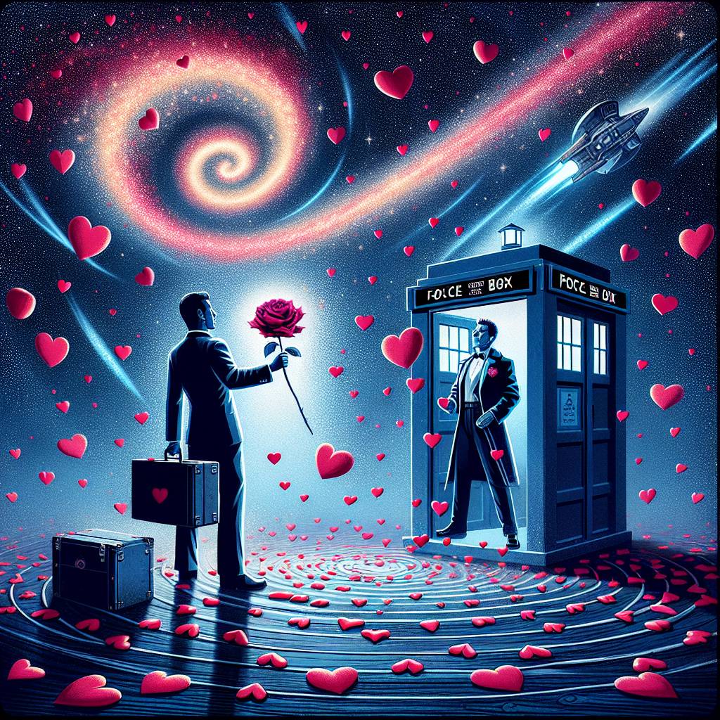 1) Valentines-day AI Generated Card - Doctor who, and Torchwood (62ad2)