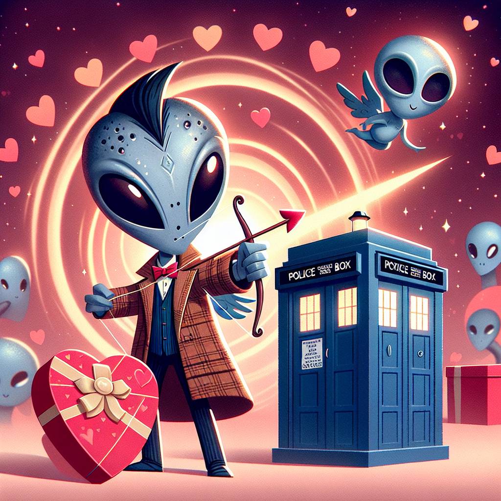 2) Valentines-day AI Generated Card - Doctor who, and Torchwood (e8d6c)