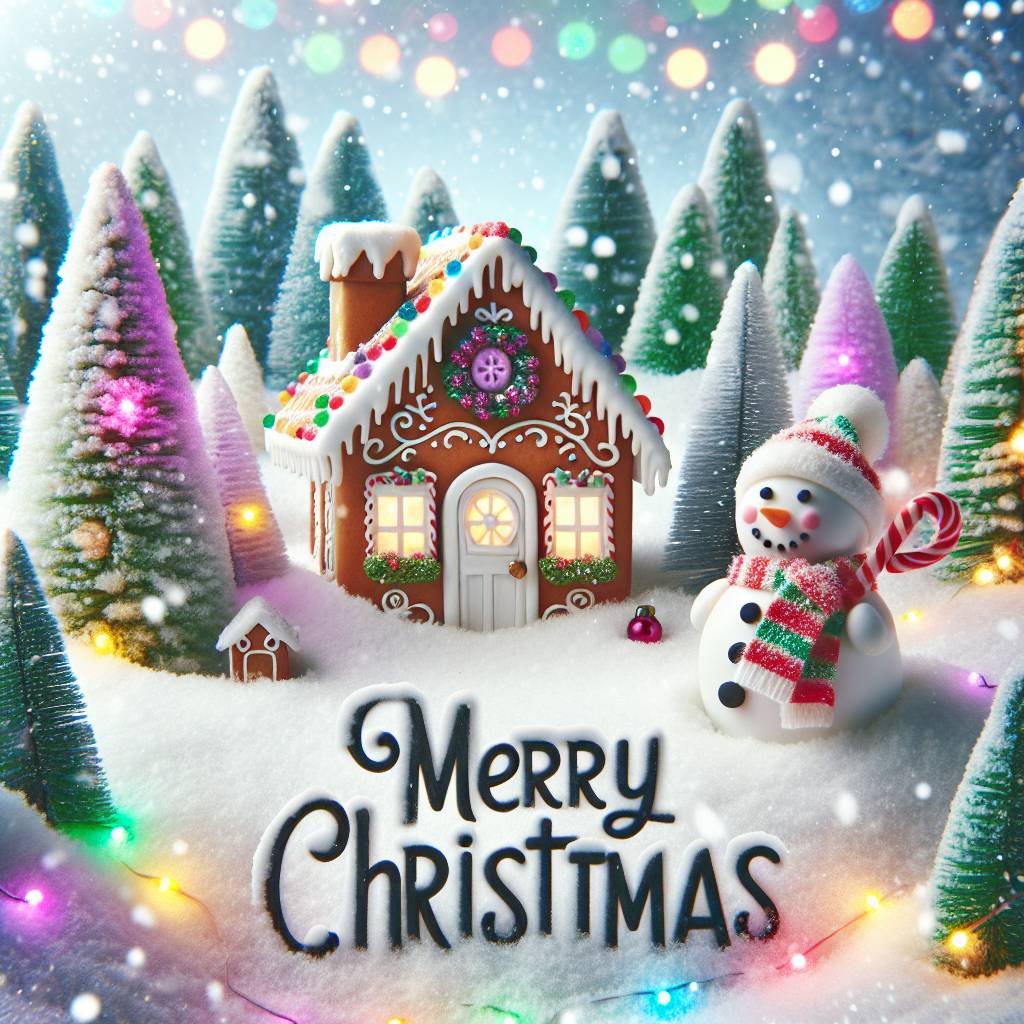 1) Christmas AI Generated Card - Christmasy atmosphere (955b7)