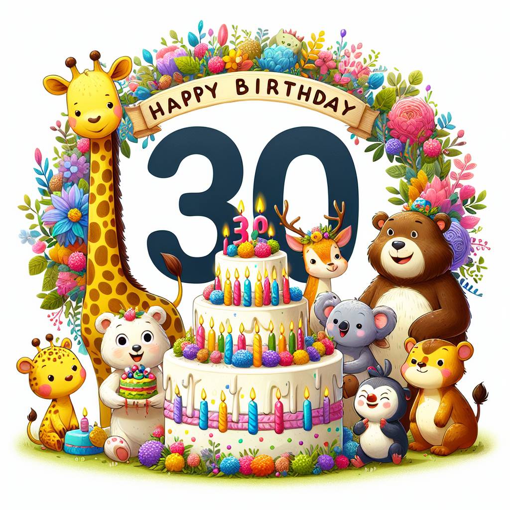 2) Birthday AI Generated Card - 30th   (f53d7)