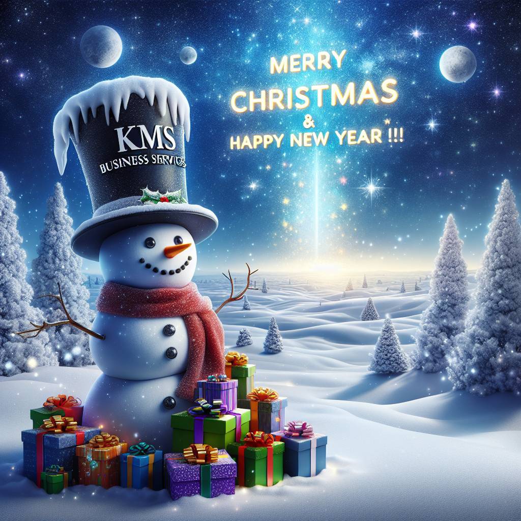 1) Christmas AI Generated Card - KMS Business Services  (de213)