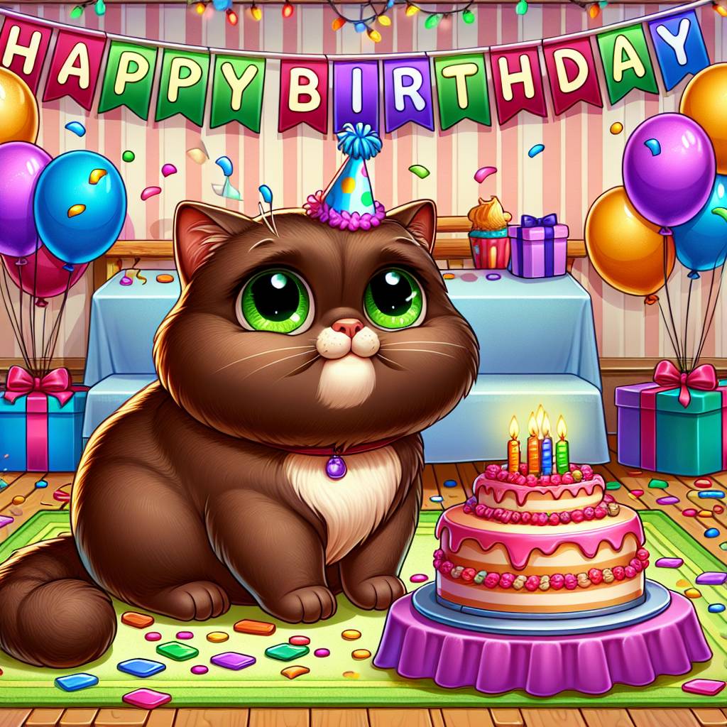2) Birthday AI Generated Card - Pet Upload(a6966)