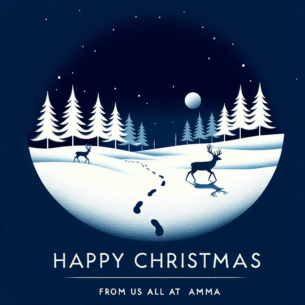 3) Christmas AI Generated Card - Snow, Trees, and Winter (6d665)