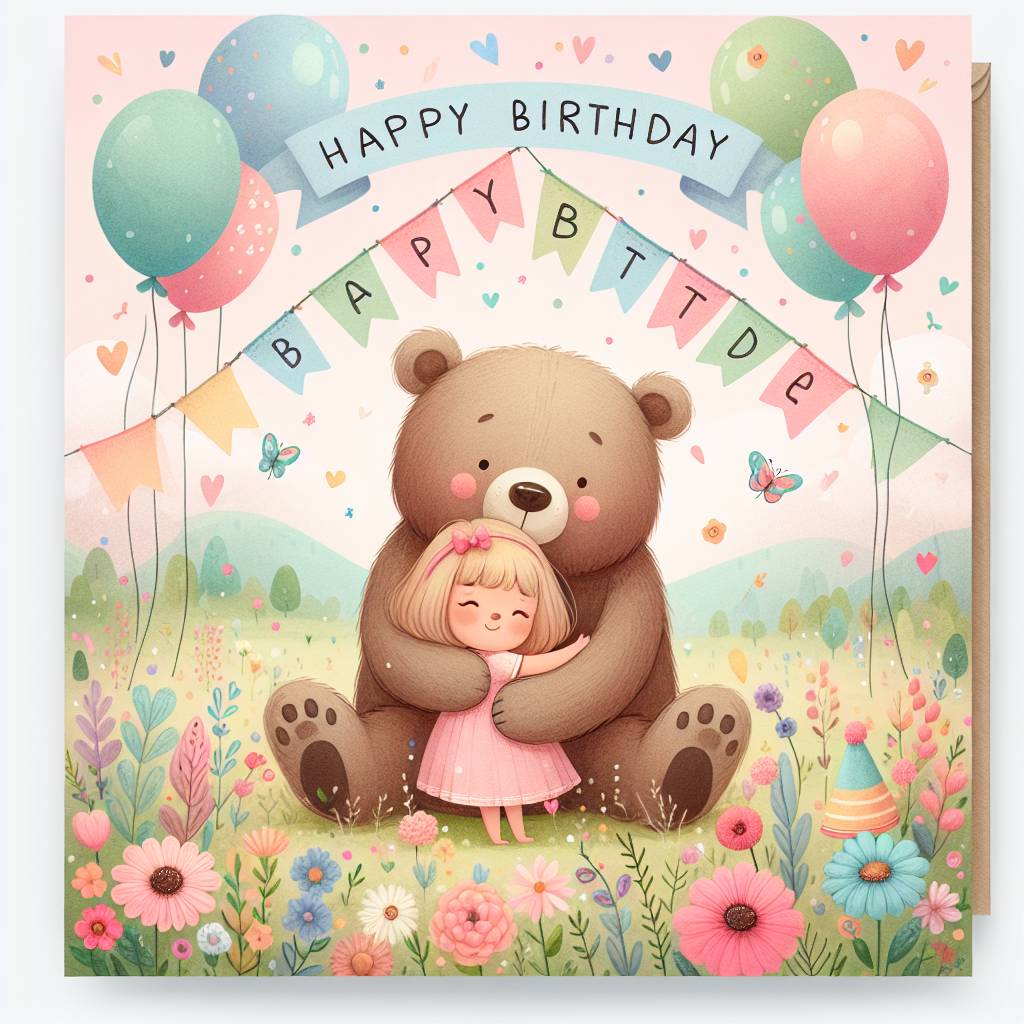 1) Birthday AI Generated Card - granddaughter   (34a47)