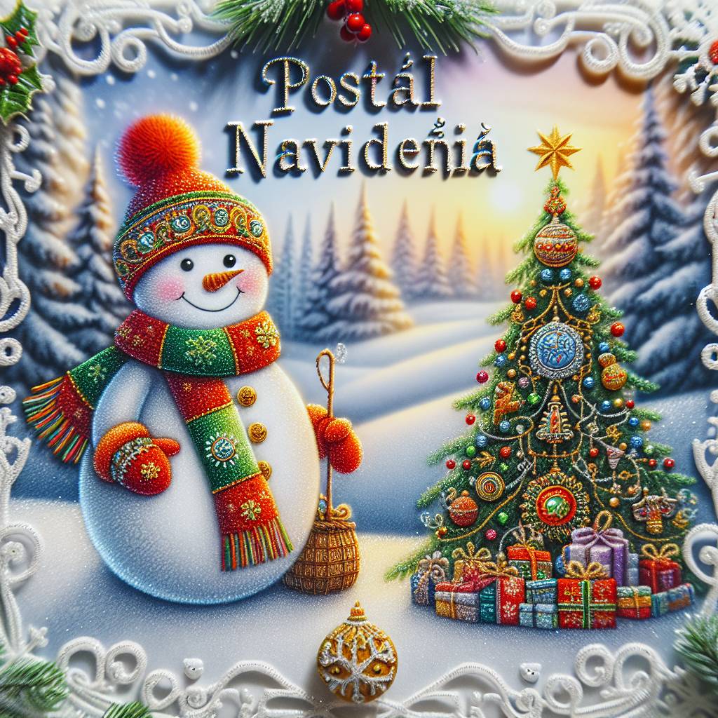 1) Christmas AI Generated Card - Postal Navideña en Español para compartir con los colaboradores de trabajo (e0ab1)