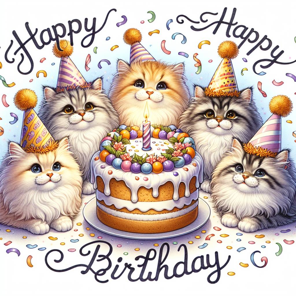 1) Birthday AI Generated Card - Siberian Birthday Cards (2d613)