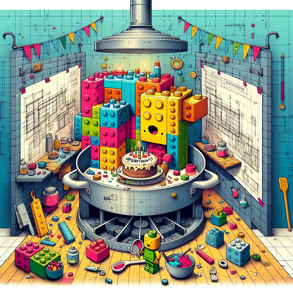 1) Birthday AI Generated Card - Lego, Baking, Steel pan, and Architecture  (20df0)