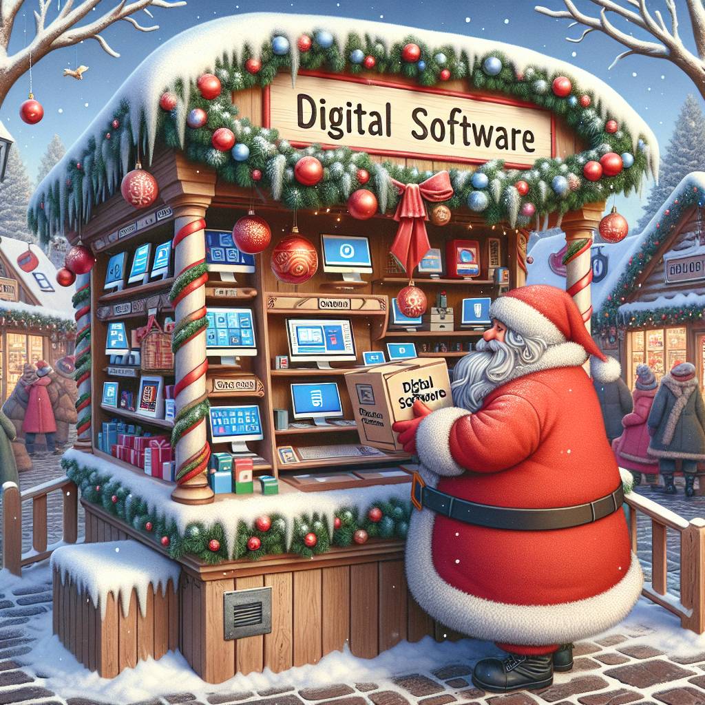 1) Christmas AI Generated Card - Amplience, Santa, and Shopping (c740d)