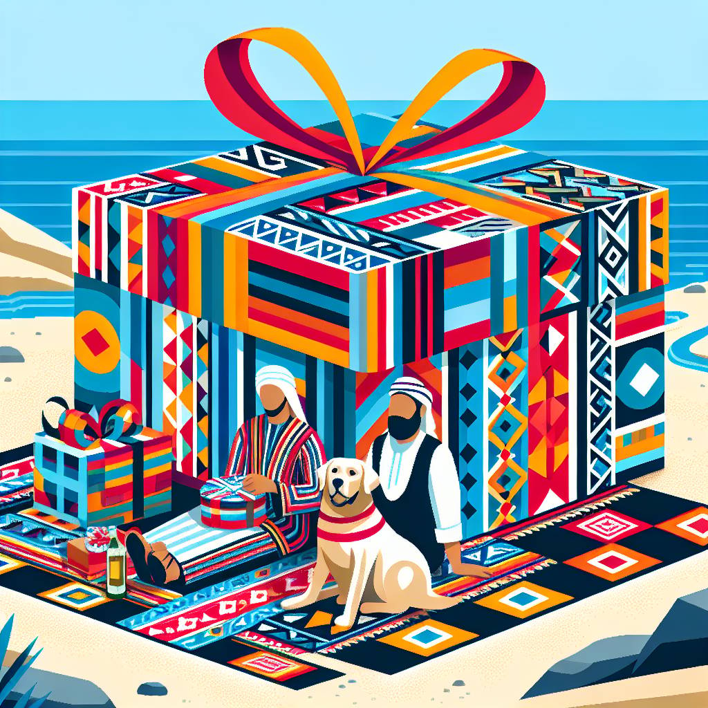 4) Birthday AI Generated Card - Dog, Man, and Beach