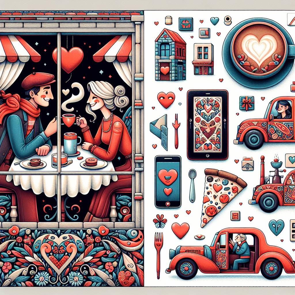 1) Valentines-day AI Generated Card - Coffee, "doctor who", "Dacia Duster", Pizza, Ipad, Lego, and Paisley (b5b29)