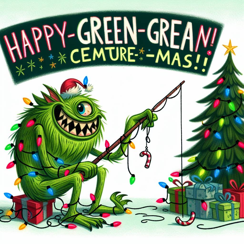 1) Christmas AI Generated Card - Grinch (a62fd)