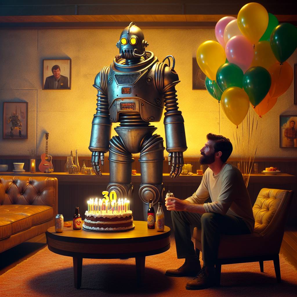 2) Birthday AI Generated Card - Dalek, Balloons, Candles, Birthday Cake, 30th Birthday, and Christopher  (1791c)