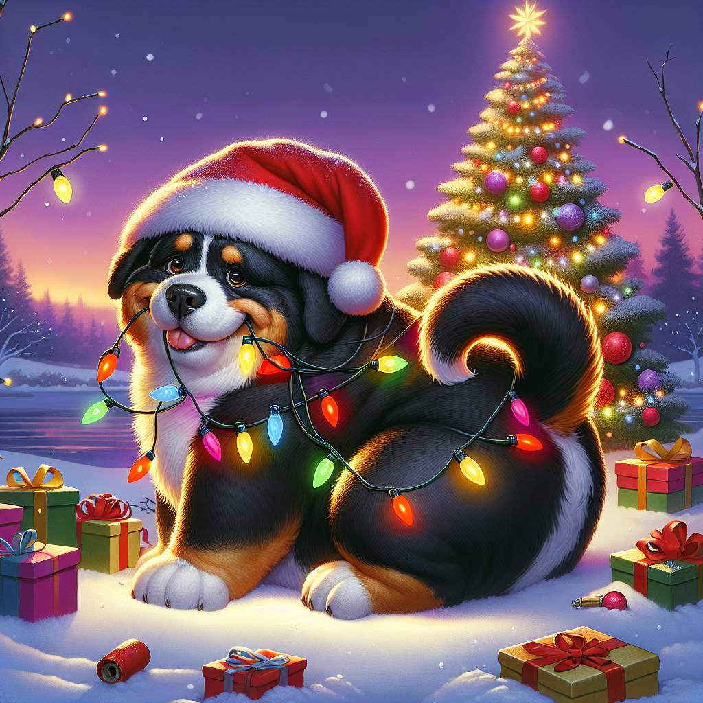 2) Christmas AI Generated Card - Pet Upload(c26ee)