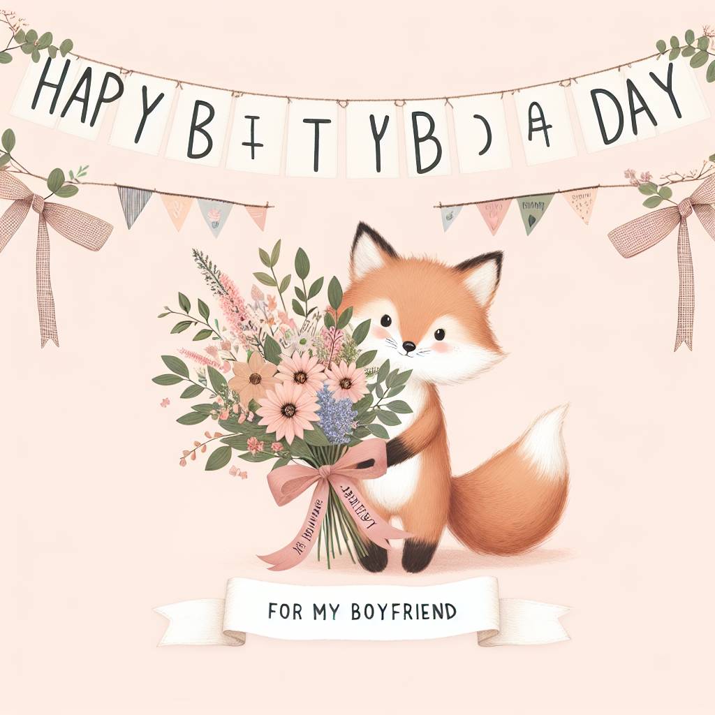 4) Birthday AI Generated Card - happy   for boyfriend (3a411)