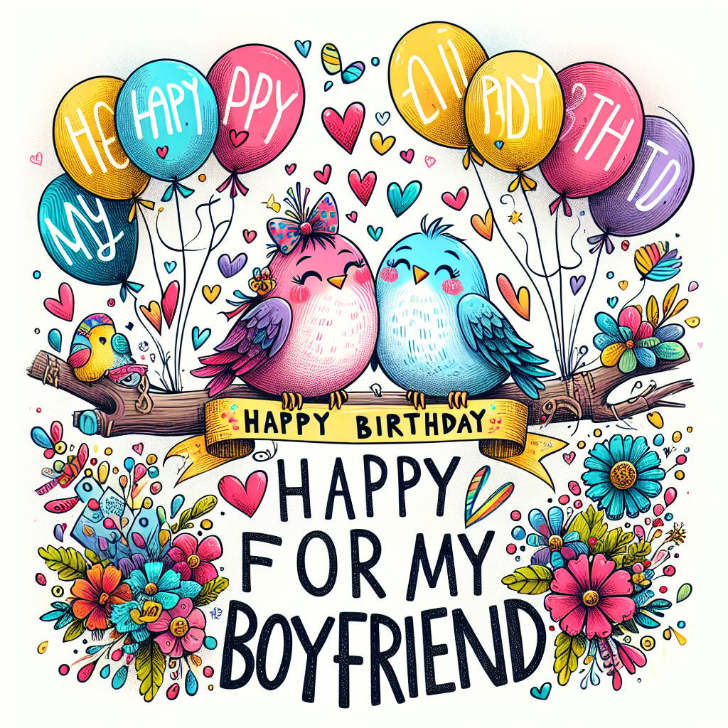 3) Birthday AI Generated Card - happy   for boyfriend (48df0)