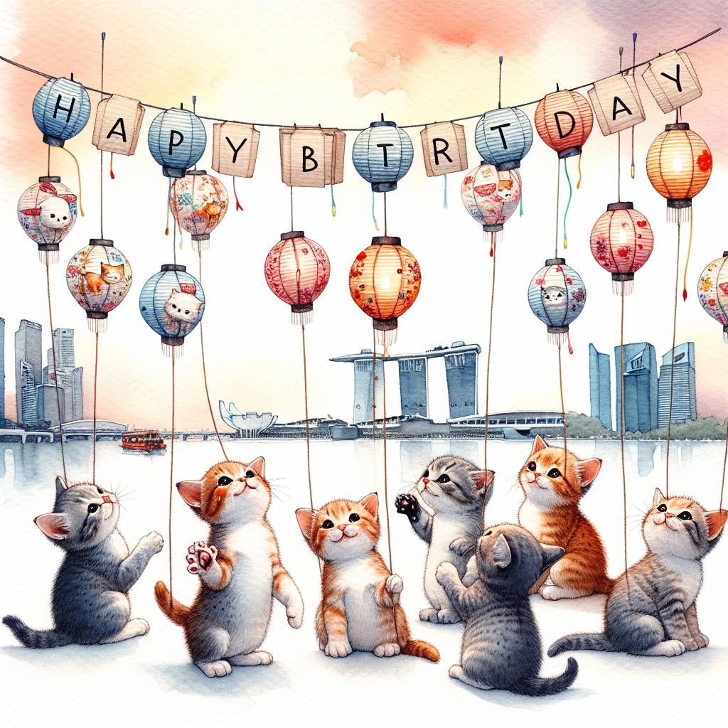 3) Birthday AI Generated Card - Singapura Birthday Cards (50de1)