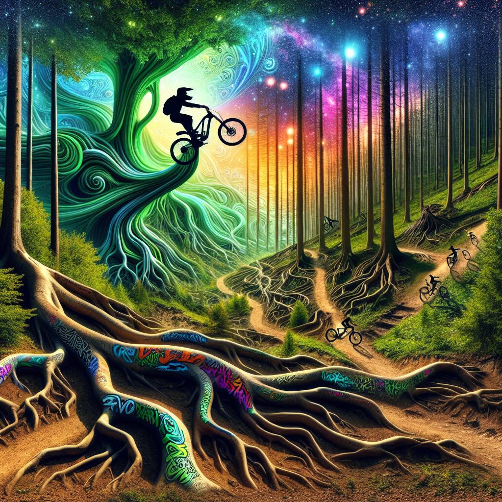 2) Birthday AI Generated Card - Graffiti, Mountain biking, Drum and bass music, Forest, and The x files (85421)