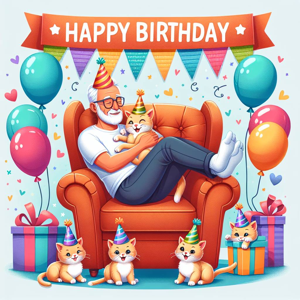 1) Birthday AI Generated Card - grandad   (9ece5)