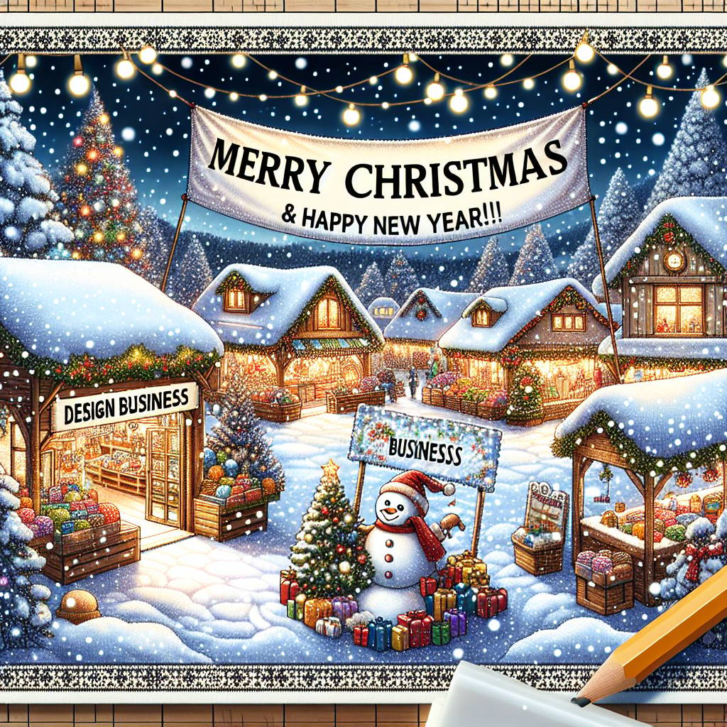 1) Christmas AI Generated Card - business  (785b5)