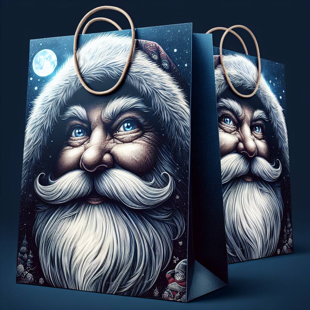 2) Christmas AI Generated Card - Bags shopping bags packaging (bb654)