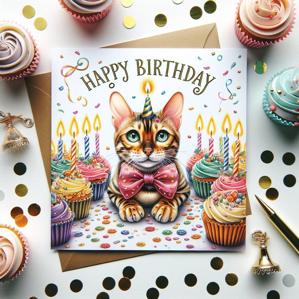 2) Birthday AI Generated Card - Bengal Birthday Cards (957e5)