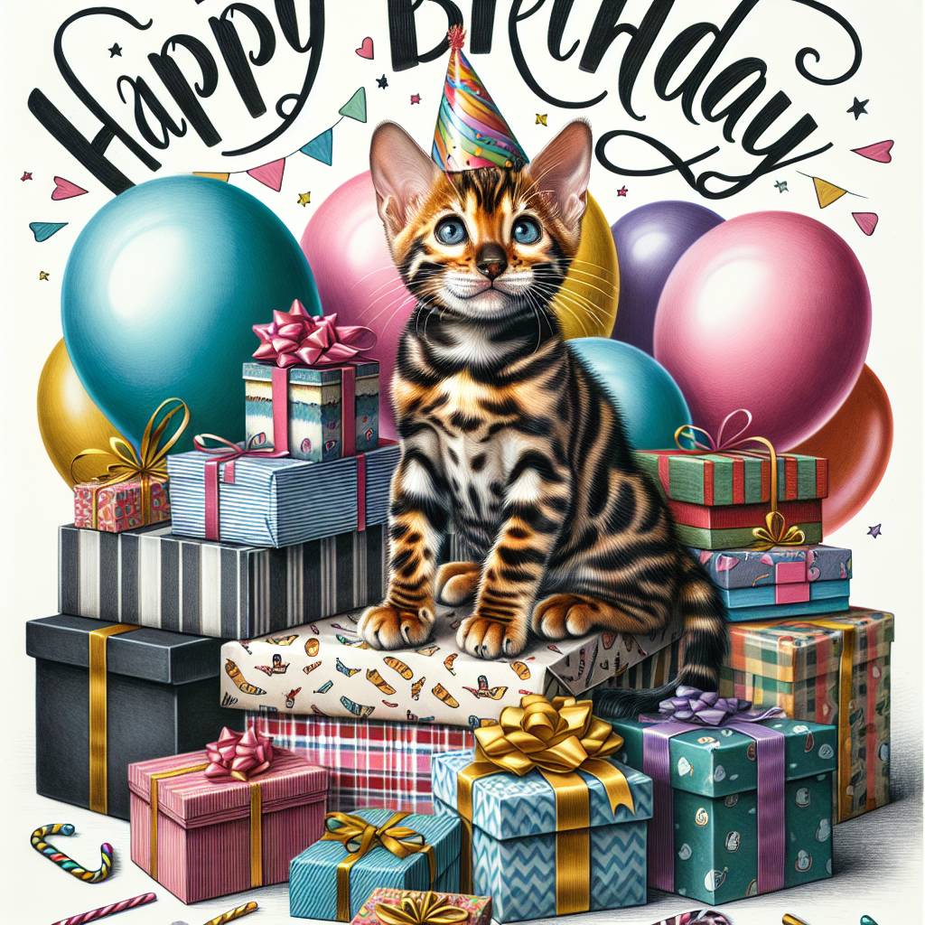 1) Birthday AI Generated Card - Bengal Birthday Cards (849ed)