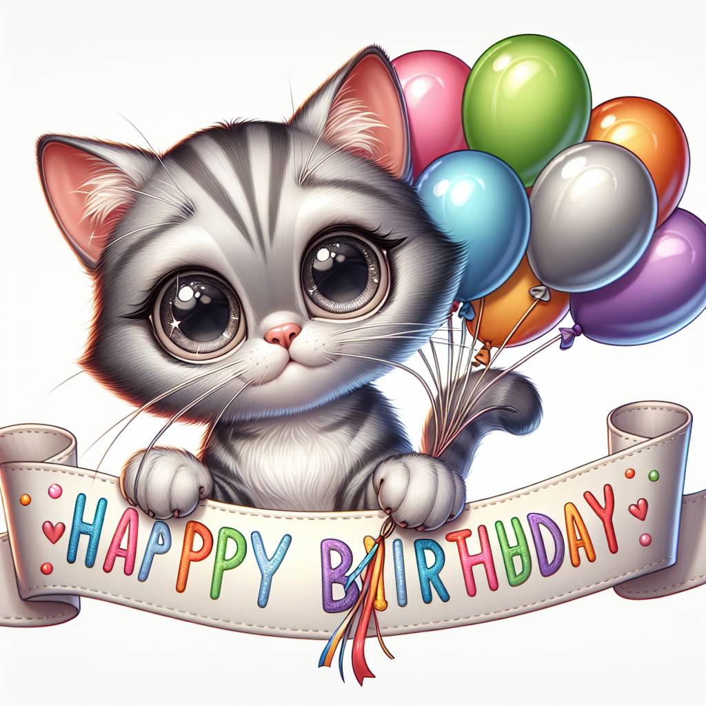 3) Birthday AI Generated Card - Egyptian Mau Birthday Cards (2ec88)